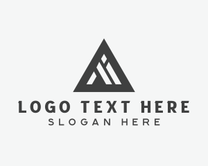 Software - Triangle Business Letter M logo design