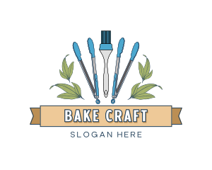 Kitchen Cooking Utensils logo design