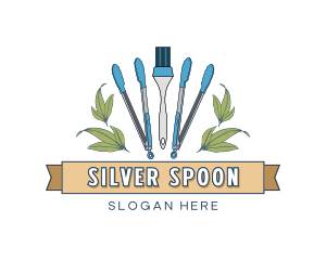 Kitchen Cooking Utensils logo design