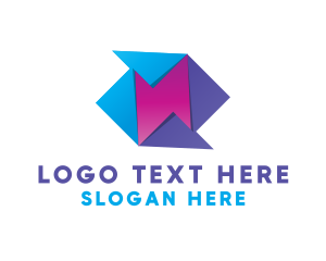 Digital App - Origami Tech App logo design