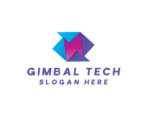 Origami Tech App logo design