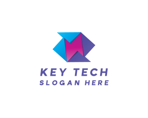 Origami Tech App logo design