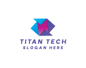 Origami Tech App logo design