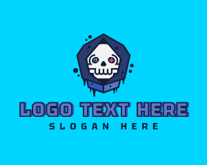 Pop Icon - Gaming  Skull Gamer Avatar logo design