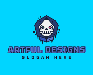 Gaming  Skull Gamer Avatar logo design