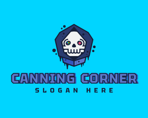 Gaming  Skull Gamer Avatar logo design