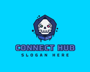 Gaming  Skull Gamer Avatar logo design