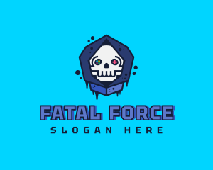 Deadly - Gaming  Skull Gamer Avatar logo design