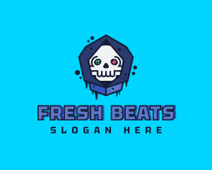 Hiphop - Gaming  Skull Gamer Avatar logo design