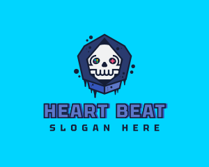 Gaming  Skull Gamer Avatar logo design