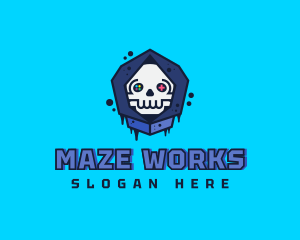 Gaming  Skull Gamer Avatar logo design