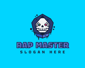 Rap - Gaming  Skull Gamer Avatar logo design