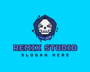 Gaming  Skull Gamer Avatar logo design