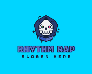 Rapping - Gaming  Skull Gamer Avatar logo design