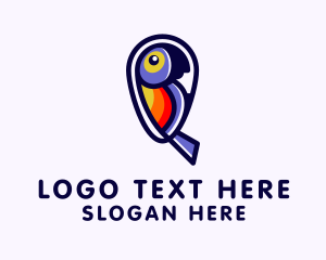 Parrot - Tropical Parrot Wildlife logo design