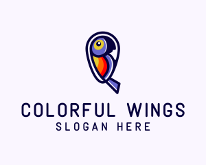 Tropical Parrot Wildlife logo design