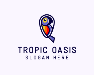 Tropical Parrot Wildlife logo design