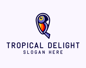 Tropical Parrot Wildlife logo design