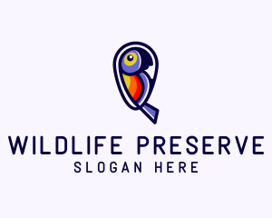 Tropical Parrot Wildlife logo design