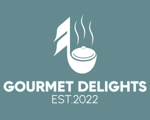 Music Gourmet Diner  logo design