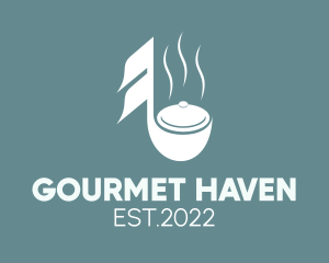 Music Gourmet Diner  logo design