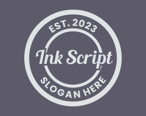 Script - Simple Script Round logo design