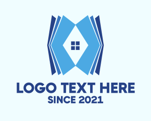 Online Learning - Blue Home School logo design