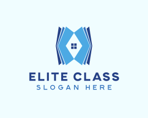 Blue Home School  logo design