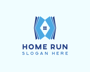 Blue Home School  logo design