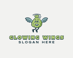 Money Bag Wings logo design