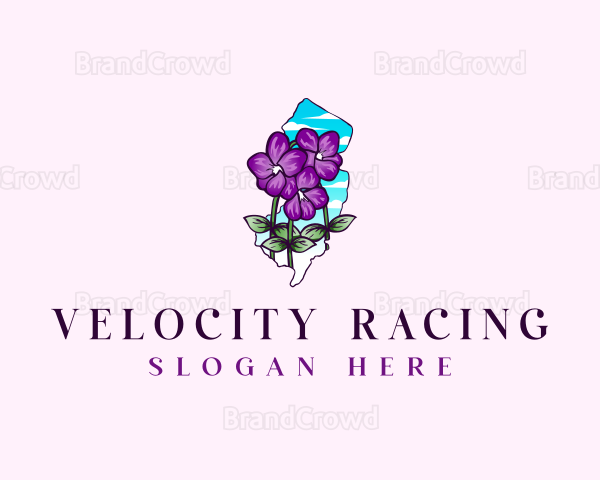 Violets Flower New Jersey Logo