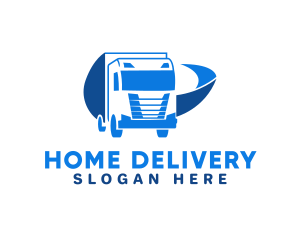 Blue Truck Express logo design