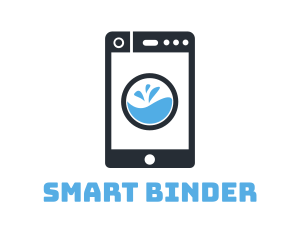 Cleaning Smart Phone App logo design