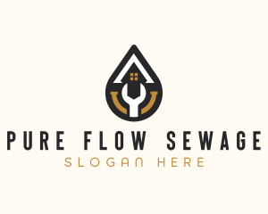 Sewage - Plumbing Repair Droplet logo design