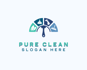 Housekeeper Sanitary Cleaning logo design