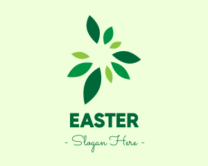 Vegan - Organic Green Leaves logo design