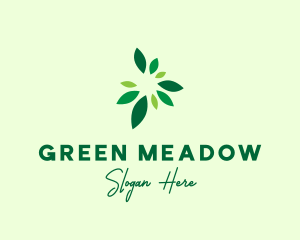 Pasture - Organic Green Leaves logo design