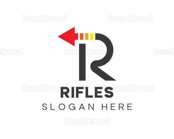 Colorful Arrow Letter R Logo