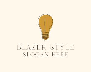 Electrical Incandescent Bulb logo design