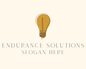 Electrical Incandescent Bulb logo design