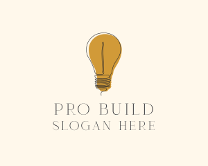 Electrical Incandescent Bulb logo design