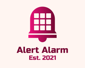 Warning - Pink Bell Smartphone Apps logo design