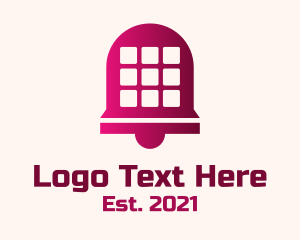 Warning - Pink Bell Smartphone Apps logo design
