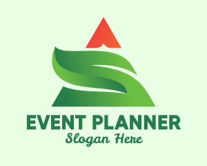 Pyramid Growing Plant Logo