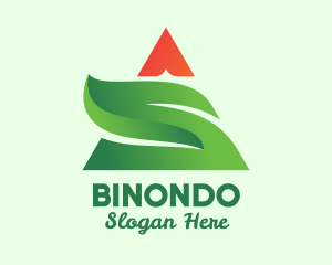 Herbs - Pyramid Triangle Eco Plant logo design