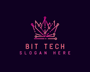 Cyber Tech Crown logo design