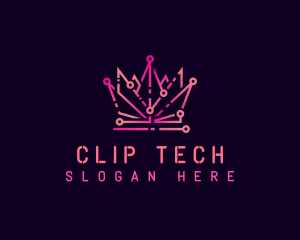 Cyber Tech Crown logo design