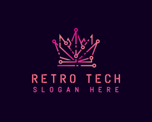 Cyber Tech Crown logo design