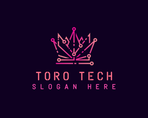 Cyber Tech Crown logo design