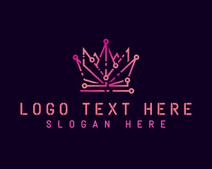 Online - Cyber Tech Crown logo design